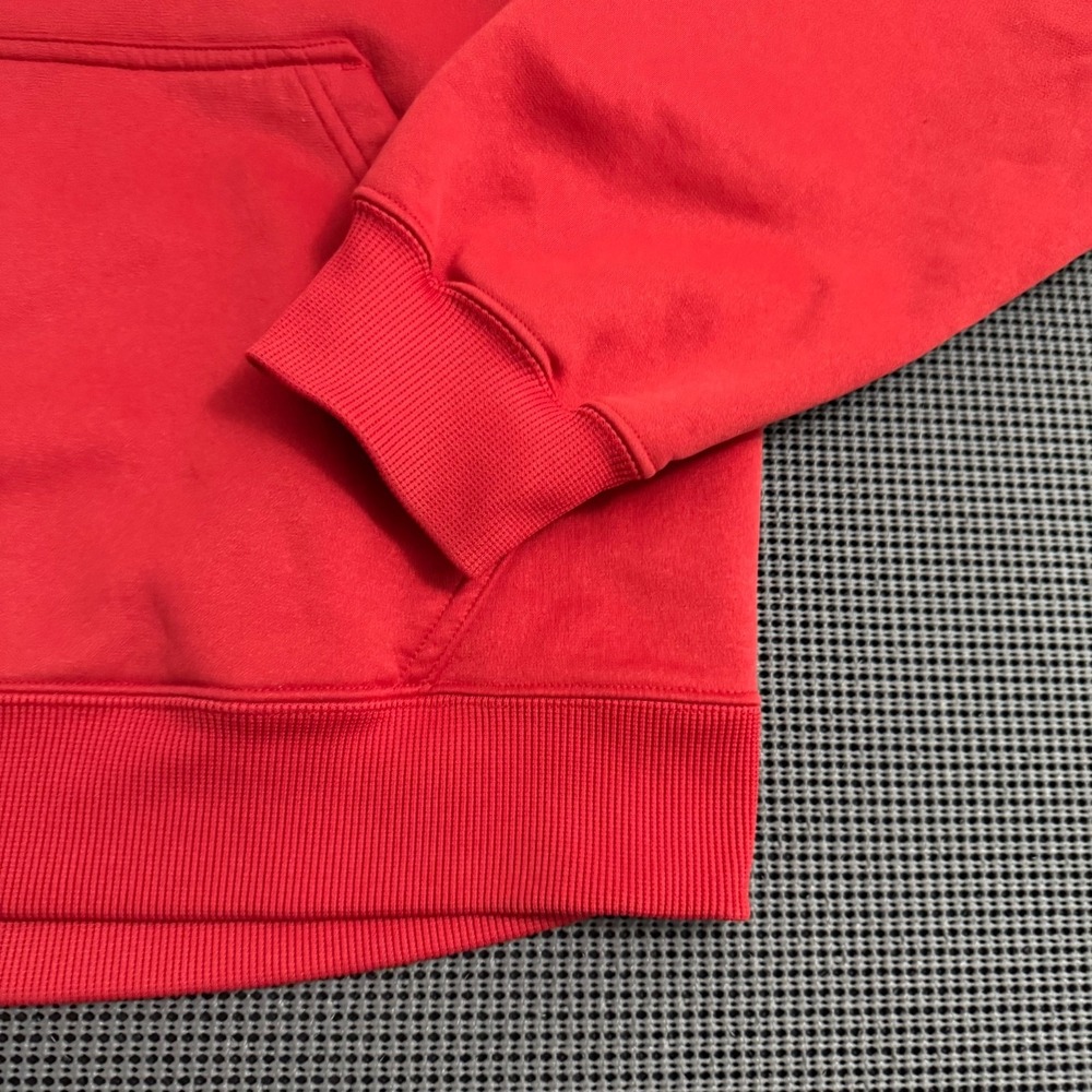 Under Armour Wisconsin Badgers Red Fleece Pullover Hoodie Men's L Hooded Logo - Picture 2 of 11